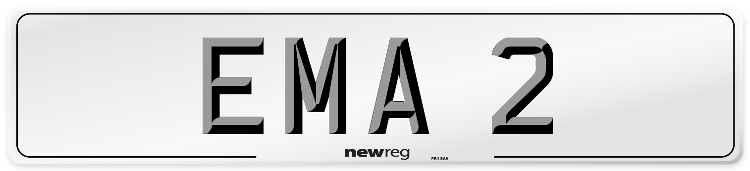 EMA 2 Number Plate from New Reg